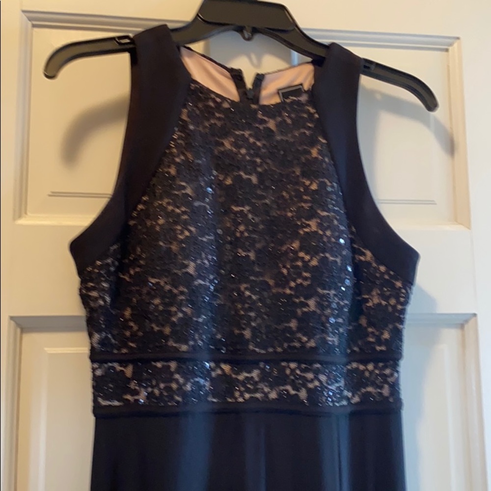 Long black evening gown